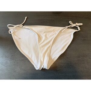 white side tie OP lined  swimsuit bikini bottom size XL 15-17
